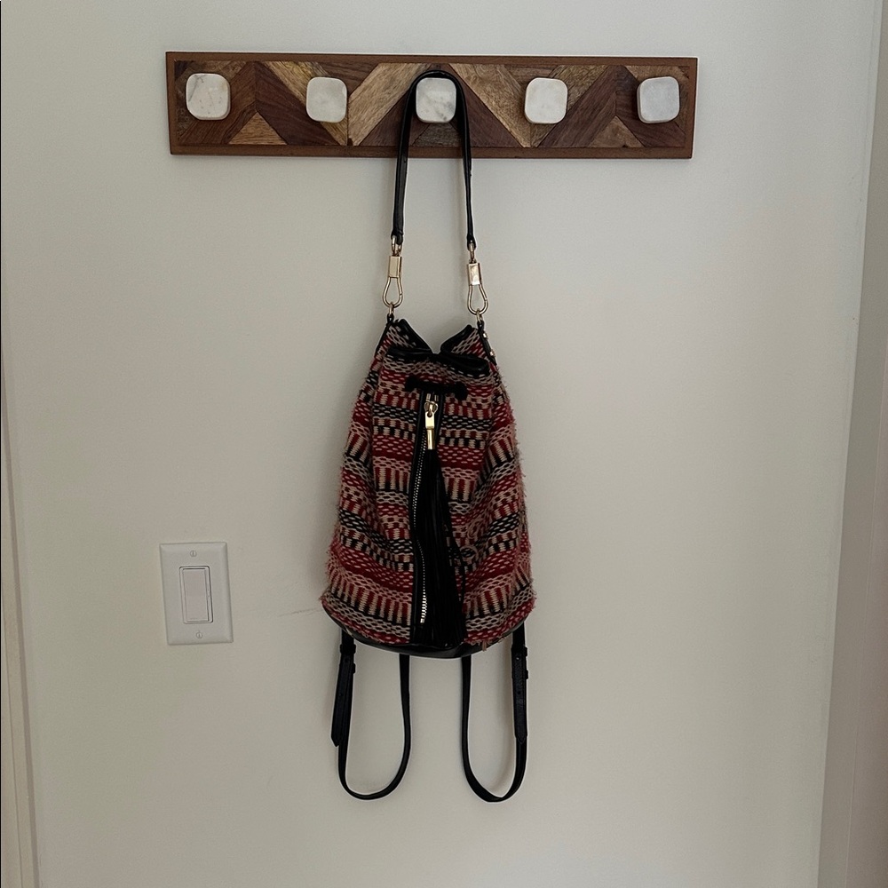 Elizabeth and James Black and Red Women's Backpack